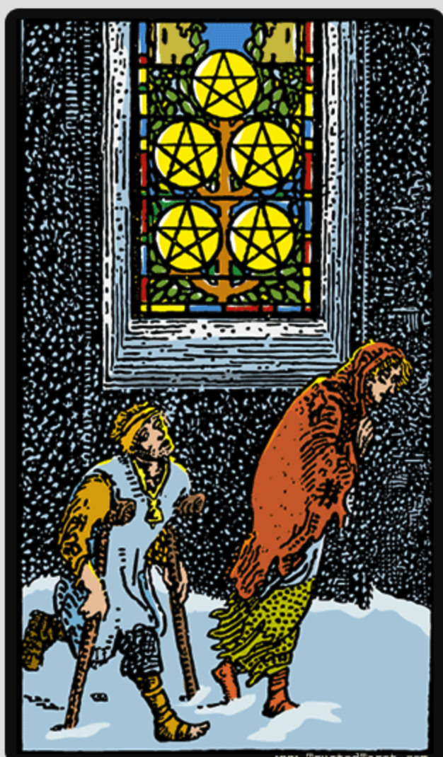 Five of Pentacles: Symbolism & Imagery