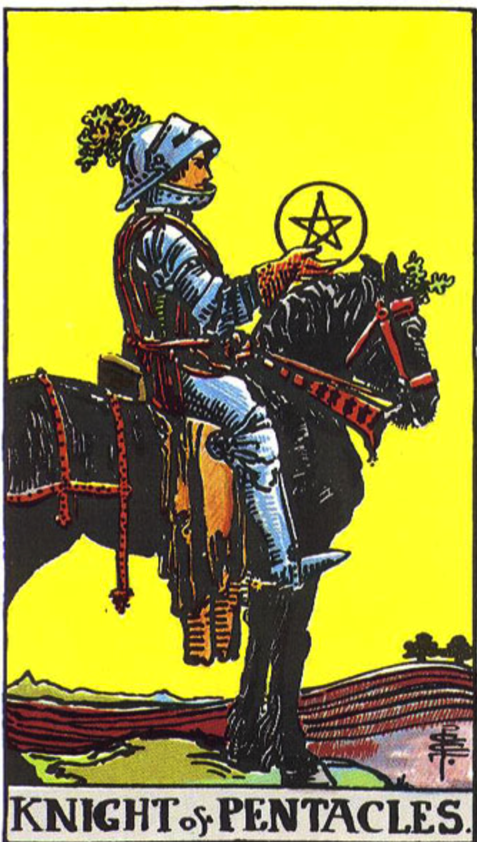 Knight of Pentacles: Symbolism & Imagery
