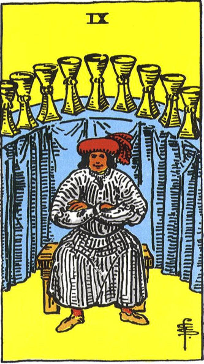 Nine of Cups: Symbolism & Imagery