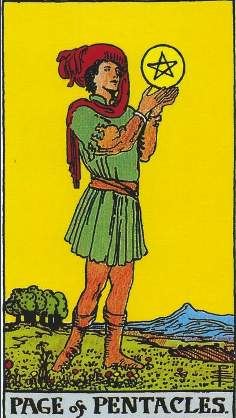 Page of Pentacles: Keywords & Overview