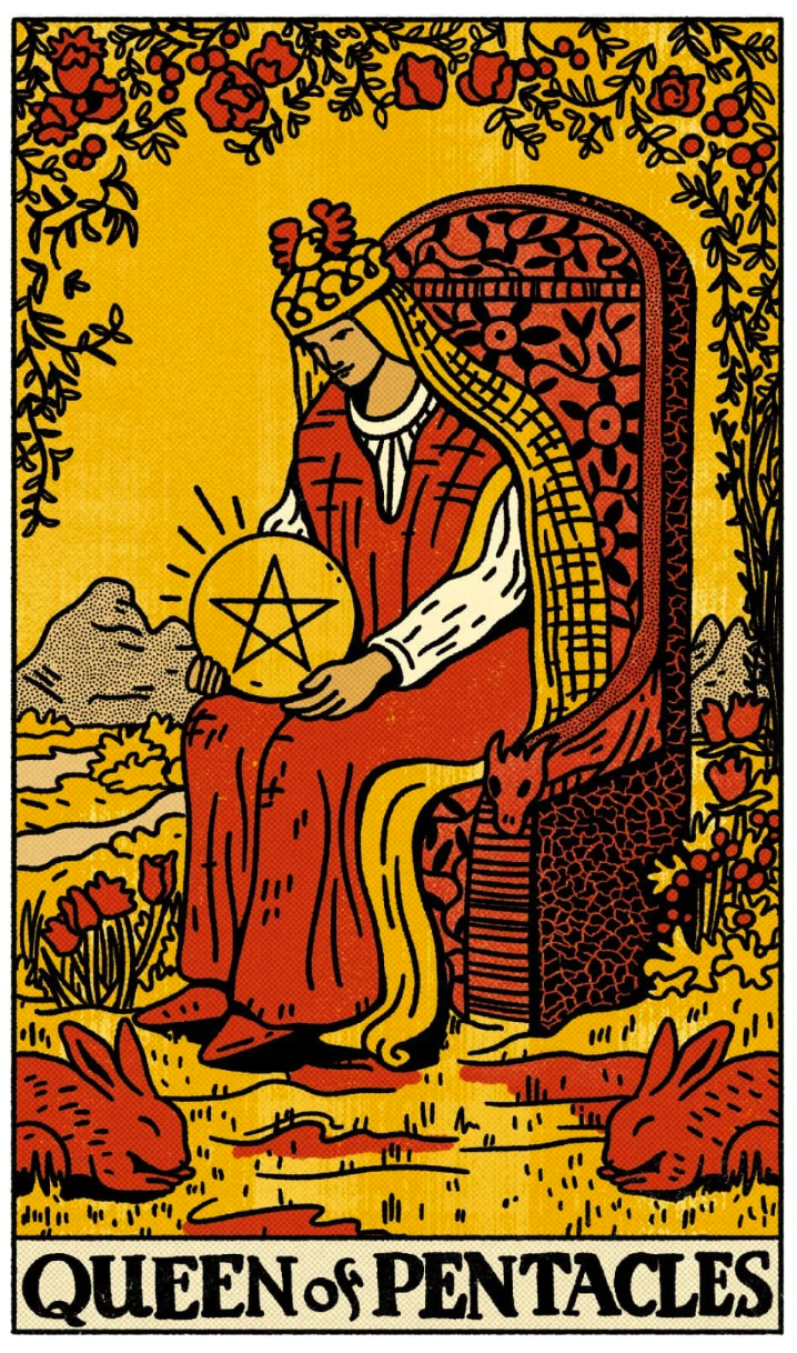 Queen of Pentacles: Symbolism & Imagery