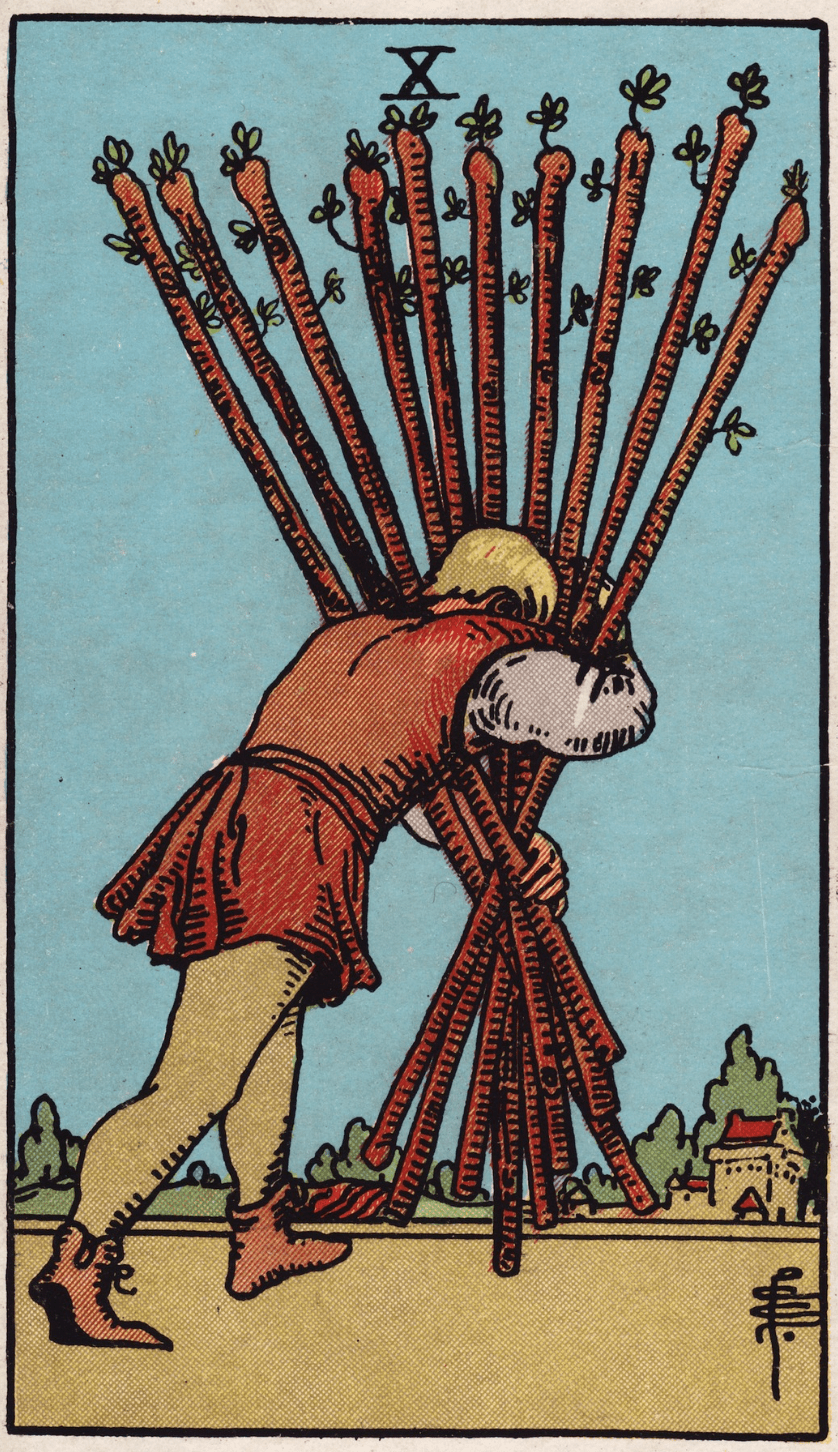 Ten of Wands: Health Meaning